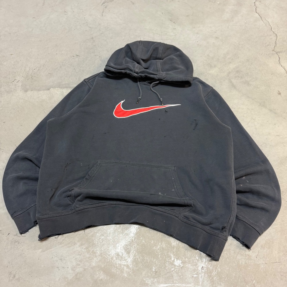 Vintage y2k Faded Black Nike Hoodie